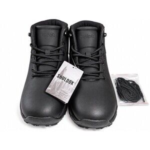 SHULOOK Men’s Non Slip Work Boots Black Size 10.5 Slip Resistant CSX1209 NWT